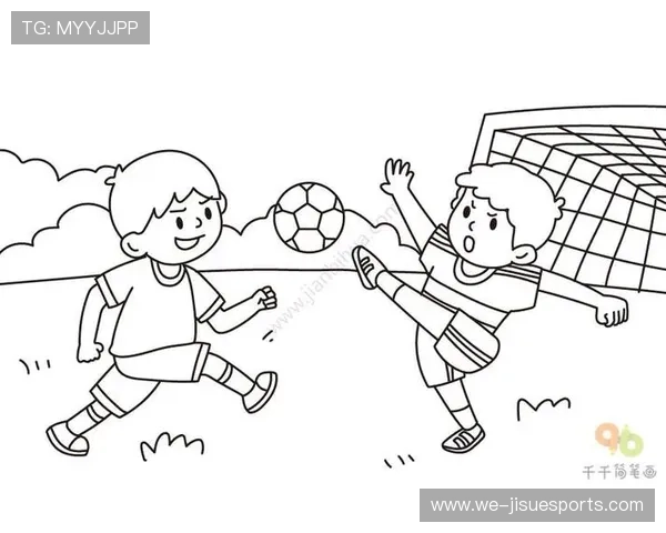 世界足球巨星简笔画集锦：畅享各大球员经典瞬间的艺术呈现